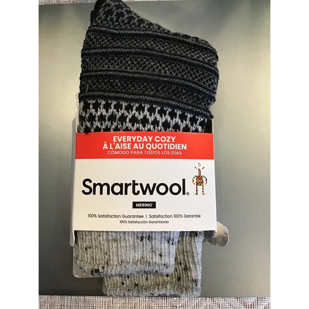 Smartwool Unisex Everyday Cozy Popcorn Cable Crew Socks Size M NWT